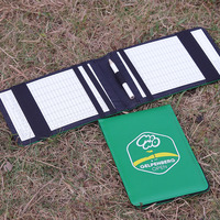 Porte-cartes en cuir PU de qualité supérieure multicolores, effet peau de crocodile, couverture de carnet de scores, couverture personnalisée pour porte-cartes de scores de golf