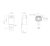 Keyong KLB(V5) 30A 40A pour contrôle de la climatisation contrôle de la lampe frontale 12vdc 24vdc relais automobile