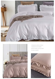 Bộ Vỏ Chăn Lông Vịt Màu Trơn Bộ Chăn Lông Xù Dày Bộ 3 Món Ga Gối Đệm Bộ Sưu Tập Cho Gia Đình Khách Sạn - Product Image 3