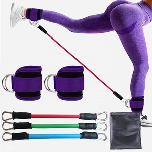 Ensemble d'accessoires de Pilates 18 pièces Jinlangte Factory : Mini ballon d'exercice, bandes de résistance <span class=keywords><strong>pour</strong></span> fessiers, jambes et <span class=keywords><strong>cuisses</strong></span>, anneau de Pilates - Product Image 2