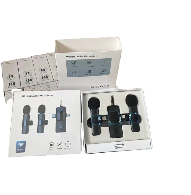 Three in One K15 Wireless Collar Microphone Tiktok Short Video Microphone for Ios Android