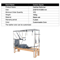 Équipement de Pilates à domicile, conception ergonomique, rail allongé, emballage en palette pour distributeurs en gros et studios commerciaux