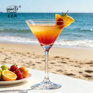 Bohemia Crystal Martini Glass 201-300ml Transparent Cocktail Glass For Party Use - Product Image 1