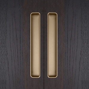 Aluminum Alloy Invisible Embedded Furniture Cabinet Door Handle <b>for</b> Wardrobe Dresser Kitchen-Contemporary Design - Product Image 4