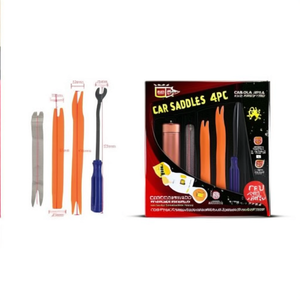 Kit de réparation de panneaux intérieurs de voiture 4 pièces : outils de démontage et barres de levier en plastique - Product Image 1
