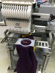 Machine à broder informatisée multi-aiguilles à tête unique HEFNEG pour machine à coudre plate T-shirt chapeau - Product Image 5