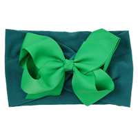 Nouveaux accessoires pour cheveux de bébé fille en coton doux tricoté, avec jolies bandeaux colorés à nœuds pour nouveau-nés