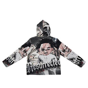 High Quality Custom Tapestry Sweater O-Neck Collar Fashionable DesignMen's Clothing <strong>Dragon</strong> <strong>Z</strong> <strong>Ball</strong> Jacquard Woven <strong>Hoodie</strong> - Product Image 2