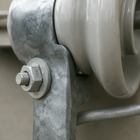 Isolateur de suspension en porcelaine XDP-70C 70kN pour fil de terre aérien, isolateur de câble haute tension, accessoire électrique