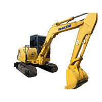 Excavatrice hydraulique Komatsu PC56 d'occasion, 5,3 tonnes, pour travaux de construction