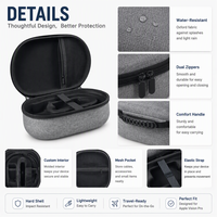 Étui rigide résistant à l'eau pour casque VR Apple Vision Pro, intérieur moulé, poche en maille, sangle élastique