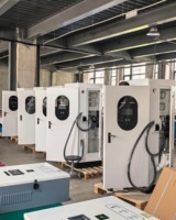 Borne de Recharge Rapide DC CCS1 120kW 80kW 60kW sur Pied pour Véhicules Électriques, Homologuée UL Amérique du Nord, OCPP 1.6J, RFID, Double Connecteur SAE J1772