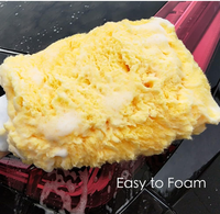 Gant de lavage à la main en laine épaisse avec chiffon absorbant