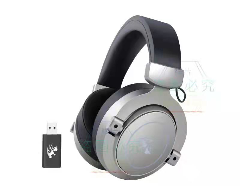 2.4GHZ <strong>Wireless</strong> Gaming Headset GA01mv-50mm Driver <strong>Low</strong> <strong>Latency</strong> 4-in-1 PS5/PC <strong>Headphones</strong> with Detachable Noise Cancelling Mic&RGB.