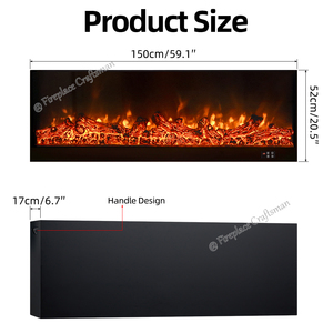 Autoportant décoratif intérieur <span class=keywords><strong>bois</strong></span> en fonte poêle cheminée avec insert pour électrique surround T-306 - Product Image 2