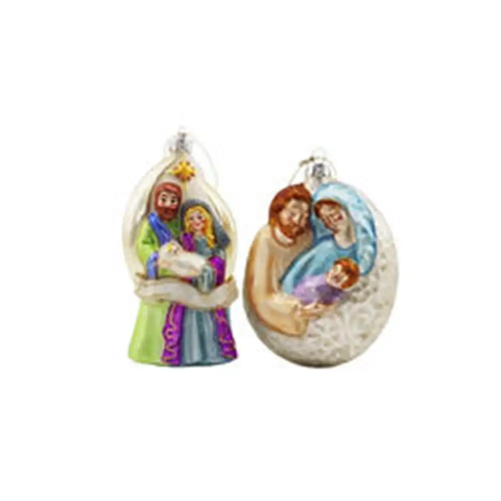 Custom Resin Natural Hand Carved Christmas Nativitys Religious Figures Set Baby Jesus Custom Figurine