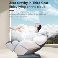 Fauteuil de massage HuangTai Luxury 8D Zero Gravity Spa 60W intelligent Tuya électrique pour tout le corps avec fonction de chauffage en cuir PU pour salon