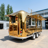 Remorque de barbecue en aluminium personnalisée, cuisine mobile, camion de restauration rapide entièrement équipé, snack-bar, crème glacée, résistant à la rouille