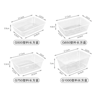 Bol jetable transparent personnalisé en PP avec couvercle pour salade de fruits de qualité alimentaire, à emporter, design rond ou rectangulaire, logo personnalisé
