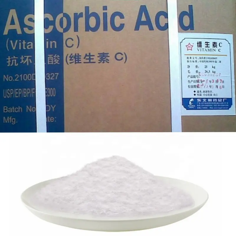 Chine usine approvisionnement vitamine c poudre acide ascorbique et acide ascorbique en vrac