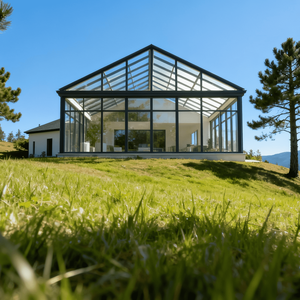 Kit de serre en fer et en verre de qualité supérieure pour projets de jardinage en DIY, complet avec panneaux de cadre et matériel d'installation - Product Image 3