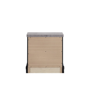 Grande G003500 N Nightstand Black 2 <b>Drawer</b> Storage <b>Side</b> <b>Table</b> Bedroom Furniture - Product Image 6