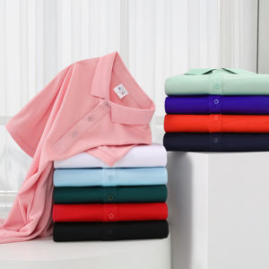 Logo Kustom untuk Kaos <span class=keywords><strong>Polo</strong></span> 100% Kain Rajut Poliester OEM Kaos Polos Bordir untuk Golf Kaos <span class=keywords><strong>Polo</strong></span> Golf yang Dapat Disesuaikan - Product Image 2