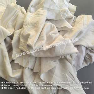 Trapos de Algodón de Color Blanco para Uso Industrial y Marino, Trapos de Punto Industriales, Trapos de Algodón de Punto Blancos - Product Image 4