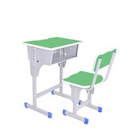 Bureaux et chaises réglables de style moderne pour salles de classe de collège, tailles personnalisées, bureau et chaise de classe