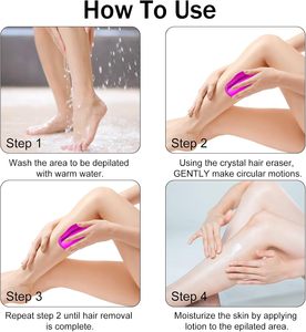 Dispositivo de Depilación de Cristal Nano para el Hogar, Reutilizable, Indoloro, Exfoliante, Eliminador de Vello Corporal para Hombres - Product Image 3