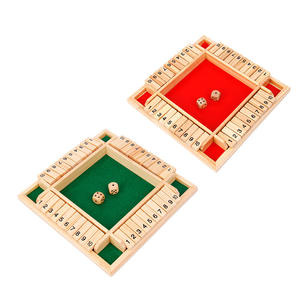 Barato <span class=keywords><strong>4</strong></span>-Player Classic Wooden Shut Box Patrón pulido Dados y juegos <span class=keywords><strong>de</strong></span> <span class=keywords><strong>ajedrez</strong></span> Juguete educativo flop juego 1688 Yiwu Agente <span class=keywords><strong>de</strong></span> compras - Product Image 1