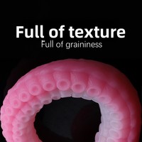 Dilatateur anal en silicone liquide de forme extralongue, extra-large et extra-épais, style tentacule de pieuvre, en forme d'alien, pour une stimulation érotique intense