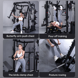 Máquina de <span class=keywords><strong>Entrenamiento</strong></span> Muscular Profesional <span class=keywords><strong>Multifuncional</strong></span>, Máquina Smith para <span class=keywords><strong>Entrenamiento</strong></span> de Fuerza, Personalizable para Gimnasio y Hogar - Product Image 6
