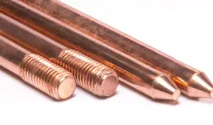 COPPER CLAD EARTH ROD THREADED COPPER BONDED GROUND ROD