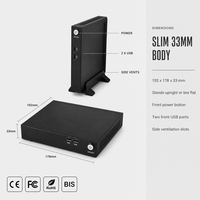 Sharerdp Vente en gros OEM ODM Usine Ordinateur Intel Core I3 I5 14e Génération 14400 14100 Bureau Slim Petit Format Mini PC