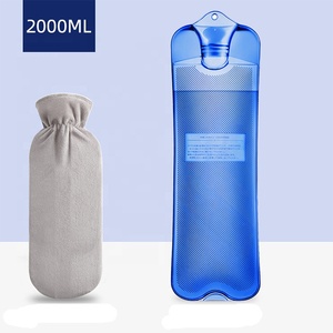 ขวดน้ำร้อนทำจากยาง BPA phthalates ขนาด1000มล. พร้อมฝาปิดสำหรับบรรเทาอาการปวดปราศจากยาง BPA 2025 - Product Image 2