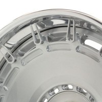Jantes forgées 3 pièces pleines en argent poli style vintage pour Mercedes Classic Rolls-Royce de luxe