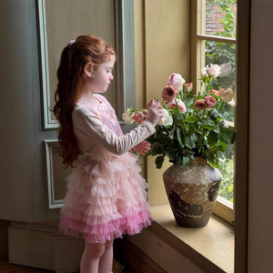 Vestido <span class=keywords><strong>de</strong></span> Princesa con Lentejuelas y Malla <span class=keywords><strong>TUTU</strong></span> <span class=keywords><strong>de</strong></span> Manga Larga para Niñas, Colección Otoño 25 <span class=keywords><strong>de</strong></span> Orange Music, Hecho a Mano, Falda <span class=keywords><strong>de</strong></span> Pastel <span class=keywords><strong>de</strong></span> Cumpleaños, Poliéster y Algodón - Product Image 5
