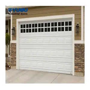 Supplier Vertical Lifting Residential PU Sandwich Panel Overhead Rolling Garage Door For Homes