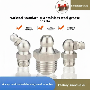 Raccords de graissage en acier inoxydable 304 (M6, M8, M10, M12, PT1/8) – Raccords Zerk droits, à 45 et 90 degrés pour la lubrification des machines - Product Image 3