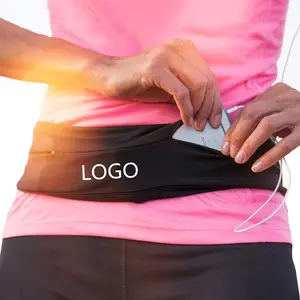 Kunden spezifische beste Mode Läufer Hüft tasche Fitness wasserdicht Smartphone Tasche Geld Gürtel Spandex laufen Hüft tasche Gürtel