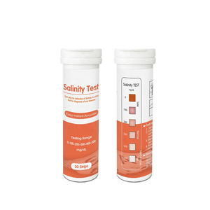 Bandelettes de test de salinité urinaire Kit de test de la teneur en sel/électrolytes dans l'urine Classe II Utilisation à domicile Surveillance de l'hydratation et de la consommation de sodium CE/ISO - Product Image 1