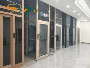 Top Glass Home Elevator Indoor Direct Sunlight Room Installation Hoists Lifting Platform Home Lift For Owe Villa Mini Buildings