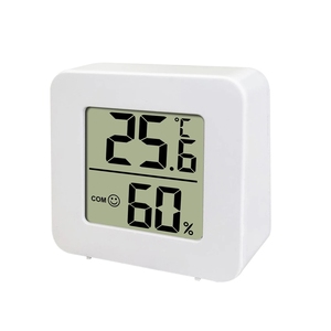 Bianco LCD termometro digitale igrometro soggiorno interno elettronico stazione di temperatura temperatura misuratore di umidità plastica sensore - Product Image 1