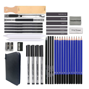 Set di 40 Matite per Disegno Artistico Include Penna Fineliner Nera, Temperino, Matite in Grafite e <span class=keywords><strong>Carboncino</strong></span> - Product Image 2