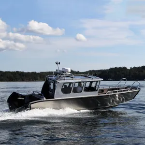 2024 China Manufacturer Aluminum Alloy Design Yacht Water Work Fishing Boat Custom Cabin Cruiser Landing Craft