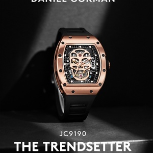 2025 New Men <b>Automatic</b> Watch Skeleton Dial Barrel Case Mechanical Movement Waterproof <b>Wristwatch</b> Fashion Sports Watches - Product Image 6
