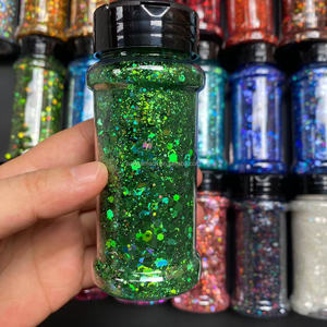 Set Pemoles kuku berkilau, pengilap kuku glitter longgar payet glitter untuk dekorasi rambut wajah mata Tubuh - Product Image 6