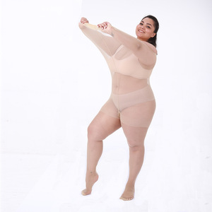 Factory Custom Sheer Thin Control Top Women Plus Size 20D Tights Pantyhose <strong>Stockings</strong> With Reinforced Toe - Product Image 6