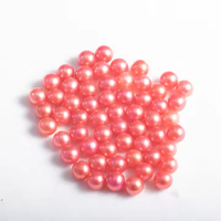 Perles d'eau douce en vrac de qualité 6-8mm 4A en gros perles naturelles de forme ronde pour la fabrication de bijoux sans trou